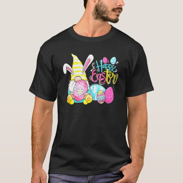 Camiseta Dia do Felz pascoa de Caça aos Ovos do Coelho Bunn (Frente)
