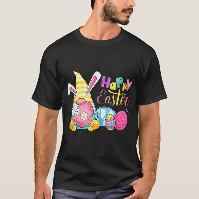 Camiseta Dia do Felz pascoa de Caça aos Ovos do Coelho Bunn (Frente)