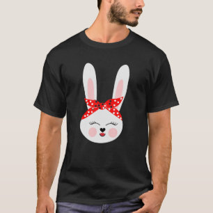 Camiseta Dia do Felz pascoa do Coelhinho Coelho Bonito