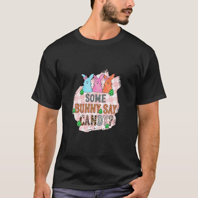 Camiseta Dia Do felz pascoa Um Coelhinho Diz Doces (Frente)