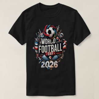 Camiseta dia do futebol mundial 2026