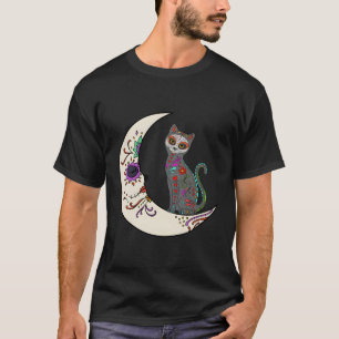 Camiseta Dia Do Gato Morto Na Lua Adorava Açúcar De Gato Me