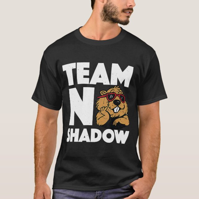 Camiseta Dia do Groundhog da Equipe Sem Sombra (Frente)