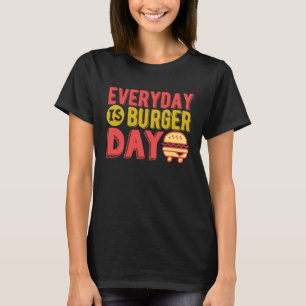 Camiseta Dia do Hambúrguer com Queijo Grelhado Hambúrguer