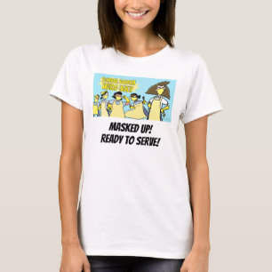 Camiseta Dia do Herói do Almoço na Escola T - MASCARADO! 