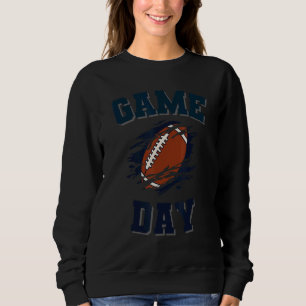 Camiseta Dia do Jogo Chuta Futebol Laranja Branco e Azul T