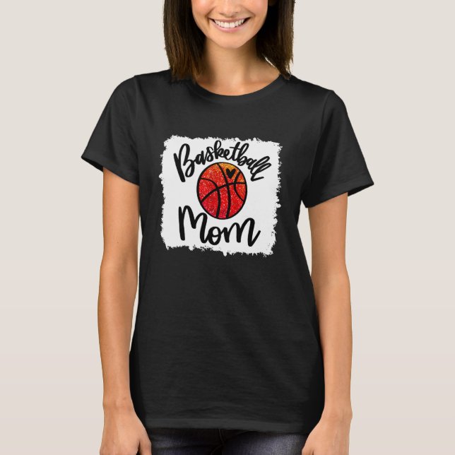 Camiseta Dia do Jogo da Mãe de Basquete Sangrado (Frente)