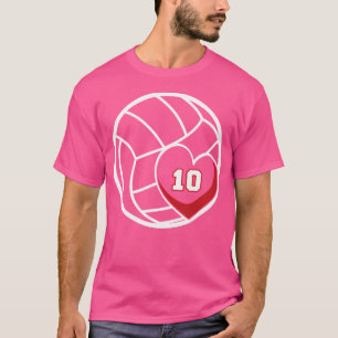 Camiseta Dia do Jogo da Mãe de Voleibol Jersey Número 10