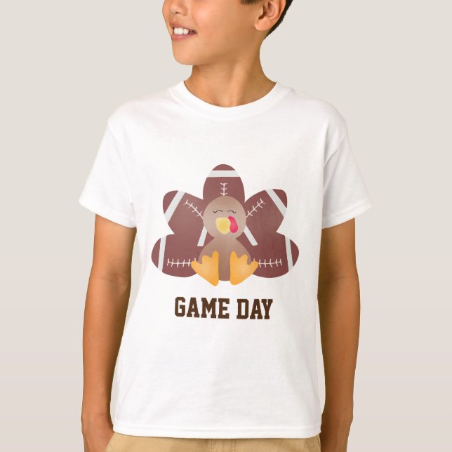 Camiseta Dia do Jogo Futebol Turquia Penas Brown (Frente)