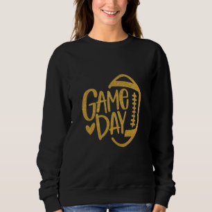 Camiseta Dia do jogo Sweshirt, Futebol Shirt para Mulheres
