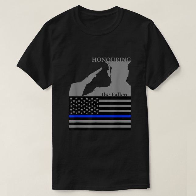 Camiseta Dia do Memorial dos Policiais (Frente do Design)