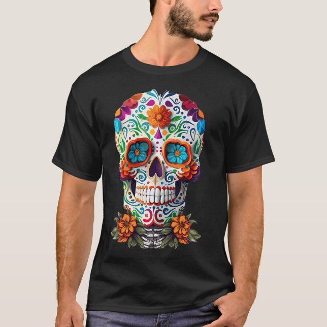 Camiseta Dia Do Morto Dia De Los Muertos (Frente)