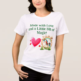 Camiseta Dia do namorados com amor e um pouco de magia