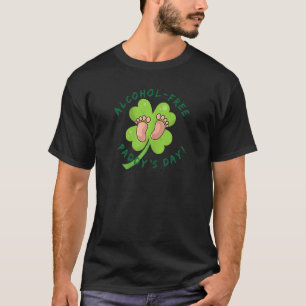 Camiseta Dia do Paddy Livre de Álcool para Mulheres. Lucky 