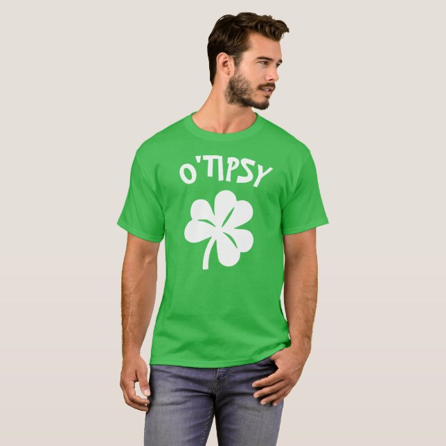 Camiseta Dia do Paddy - O'Tipsy (Frente Completa)