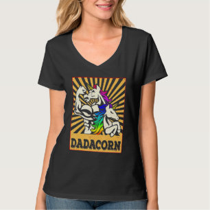 Camiseta Dia do Pai do Pai Dadacorn Unicorn