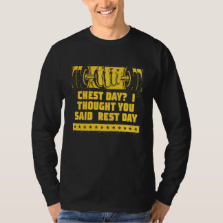 Camiseta Dia do Peito Eu Pensava Ser Dia de Descanso Humor