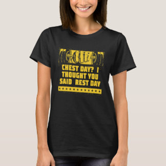 Camiseta Dia do Peito Eu Pensava Ser Dia de Descanso Humor