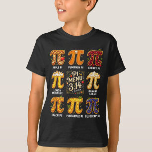 Camiseta Dia do Pi 3.14 Menu Pi Engraçado Torta de Frutas M