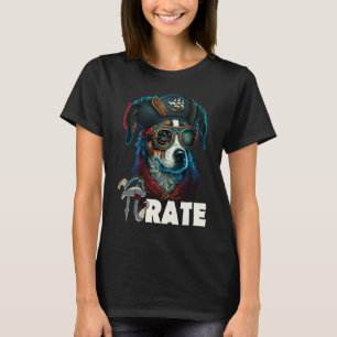 Camiseta Dia do Pi Cachorro Pirata 3 14 Matemática Divertid