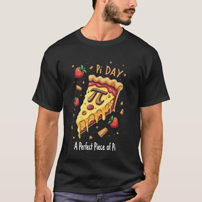 Camiseta Dia do Pi Piada Engraçada de Matemática Professore (Frente)