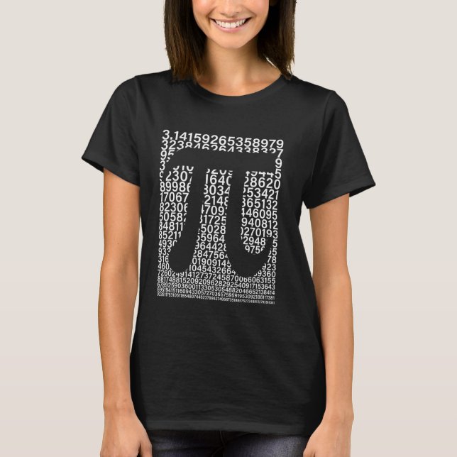 Camiseta Dia do Pi Professor de Matemática Símbolo Pi 3.14  (Frente)