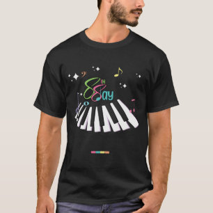 Camiseta Dia do Piano 28 Março 2024 88teclas 88dias