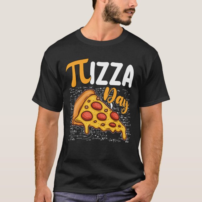 Camiseta Dia do Pizza Pi Amantes da Matemática Matemática (Frente)