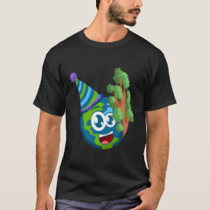 Camiseta Dia do Planeta 22 de abril feliz dizendo
