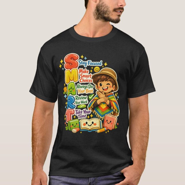 Camiseta Dia do Professor de Teste - Poncho Exame Inteligen (Frente)