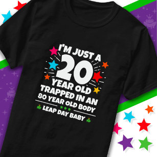 Camiseta Dia do Salto do 80 de Ano de Festa de aniversário