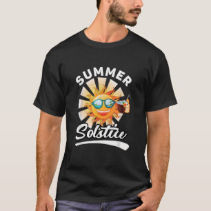 Camiseta Dia do Solstício de Verão no Partido da Praia
