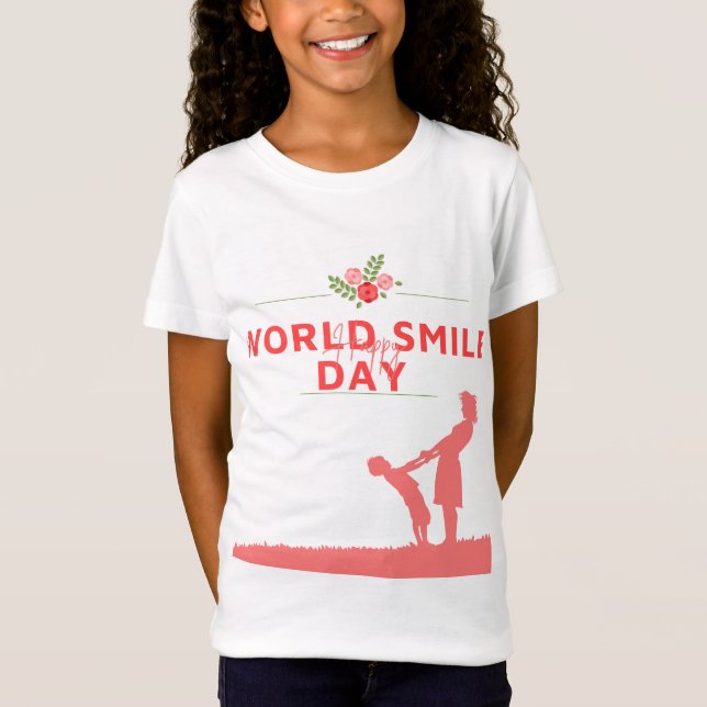 Camiseta Dia do Sorriso no design (Frente)