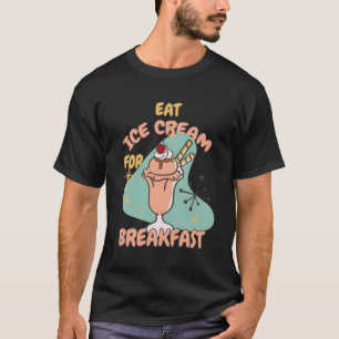 Camiseta Dia do sorvete para o amor livre congelado por iog