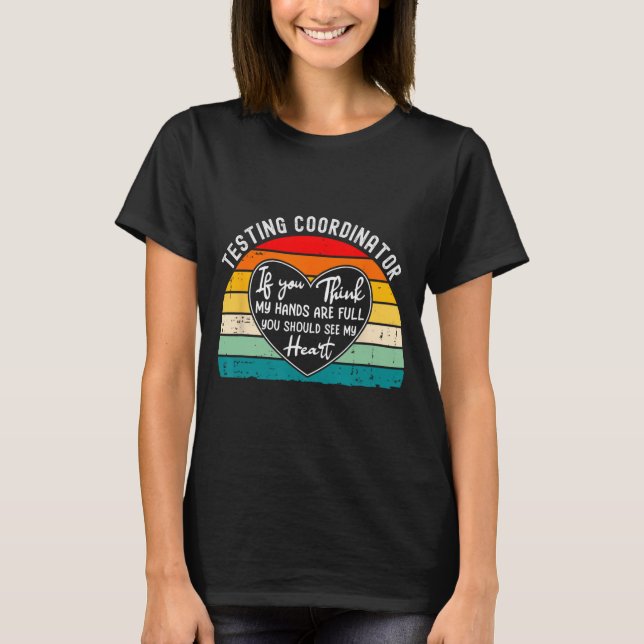 Camiseta Dia do Teste de Apreciação do Coordenador Final do (Frente)