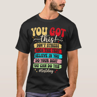 Camiseta Dia do Teste Rocke o Teste Professor Dia de Teste