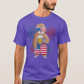 Camiseta Dia dos Bombeiros de Bandeira Americana de Louco