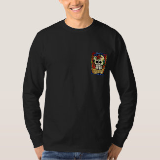 Camiseta Dia dos crânios inoperantes/camisa flamejante do