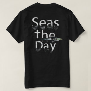 Camiseta Dia dos Mares (Design branco)
