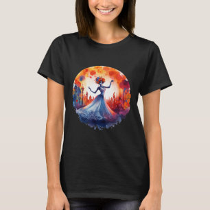 Camiseta Dia dos Mortos Da Catrina Lady Sugar Skull Dia De 
