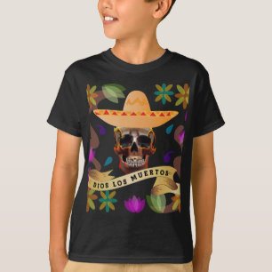 Camiseta Dia dos Mortos de Dios Los Muertos
