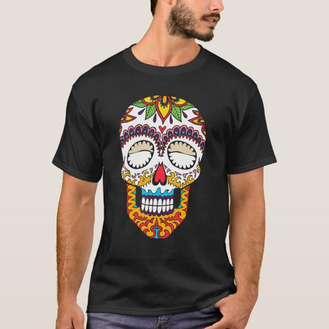 Camiseta Dia dos Mortos De Los Muertos (Frente)