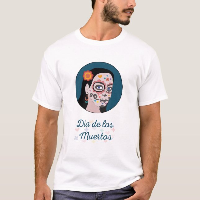 Camiseta Dia dos Mortos de Los Muertos (Frente)