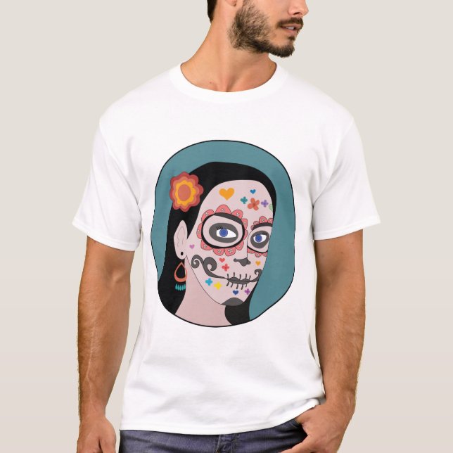 Camiseta Dia dos Mortos de Los Muertos (Frente)