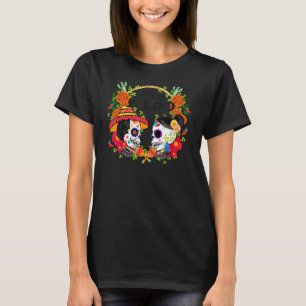 Camiseta Dia dos Mortos de Muertos Amor Eterno Skull C