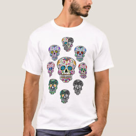 Camiseta Dia dos Mortos - Día De Los Muertos - Crânio de Aç