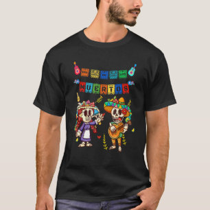 Camiseta Dia dos Mortos Do Dia De Los Muertos Crânio Mexica