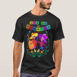 Camiseta Dia dos Mortos dos Muertos - Caveira Mexicana M