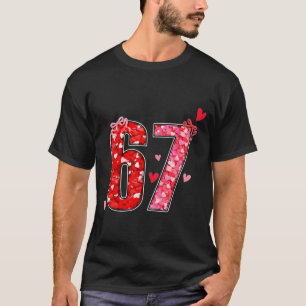 Camiseta Dia dos Namorados 67 Seis Sete Dito Engraçado Meme