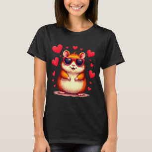Camiseta Dia dos Namorados Amante de Hamster Fofo Groundhog